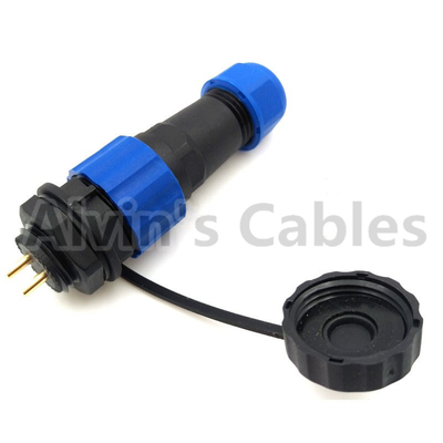 SD16 9Pin Waterproof Connector Power Cable Connector High Voltage Plug Socket 