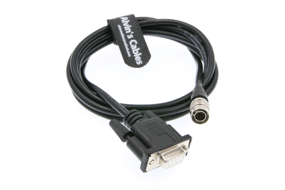 Male 6pin Hirose to DB9 RS232 COM Data Cable for SOKKIA Total Stations 